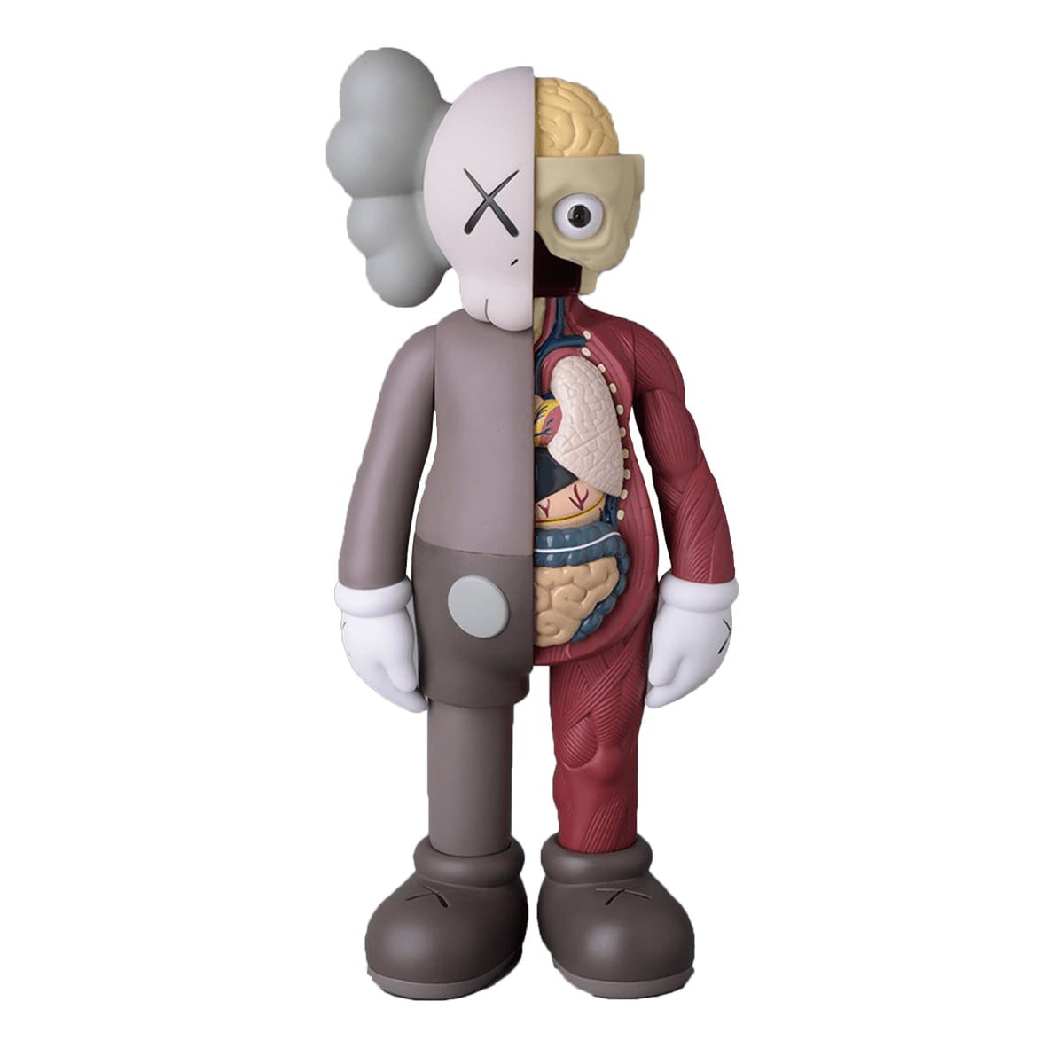 KAWS - Companion (Brown Flayed) - Lucky Cat Gallery