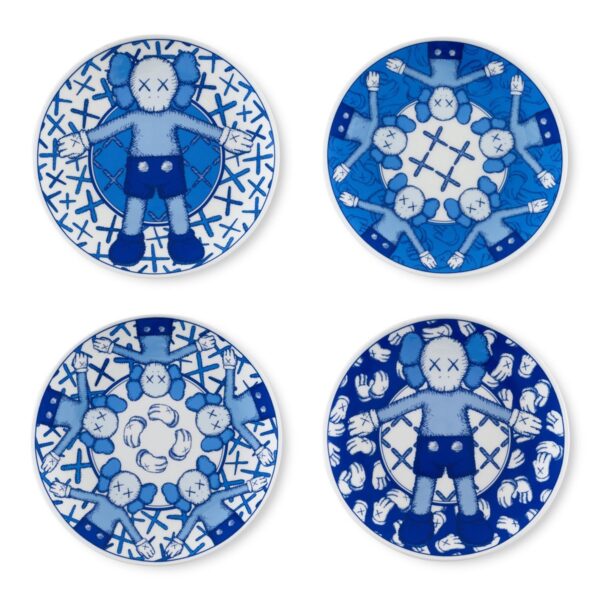 KAWS - Holiday Taipei Ceramic Plates (Blue)