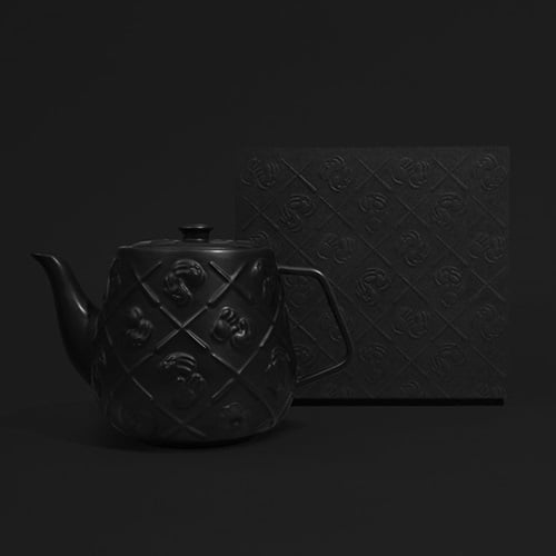 KAWS - Teapot Black