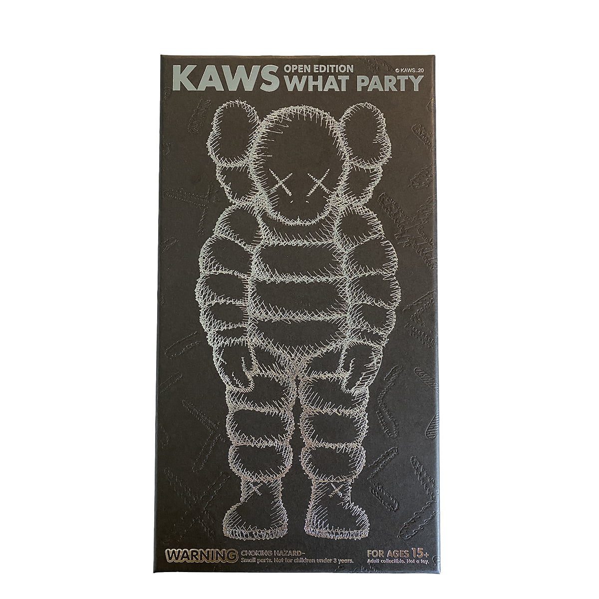 KAWS-What Party-Black-lid