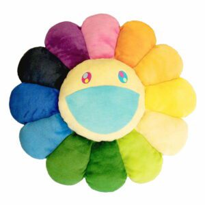 Takashi Murakami - Rainbow / Yellow / Blue Flower Cushion