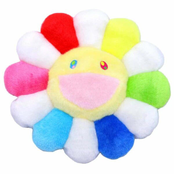 Takashi Murakami - White Rainbow Flower Cushion
