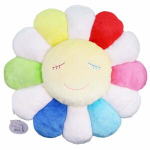 Takashi Murakami - White Rainbow Flower Cushion