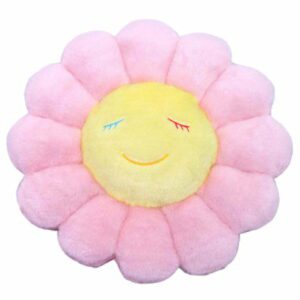 Takashi Murakami - Light Pink/Yellow Flower Cushion