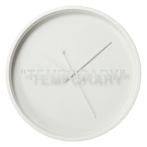Virgil Abloh - Markerad "TEMPORARY" Clock - IKEA collab