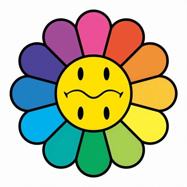 Takashi Murakami - Rainbow Smiley