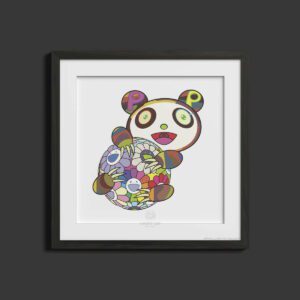 Takashi Murakami - A Panda Cub Hugging a Ball of Flowers