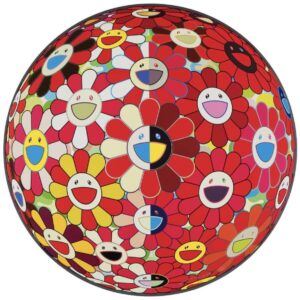 Takashi Murakami - Flower Ball Red (3-D) Magic Flute