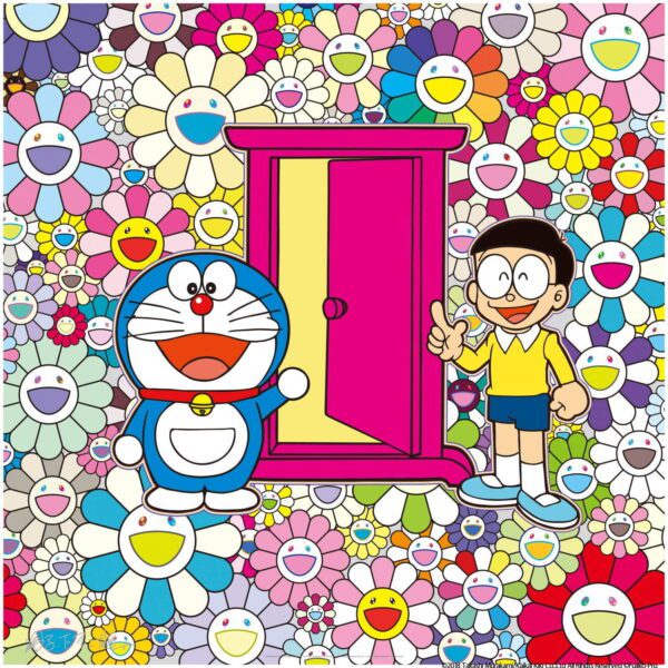Takashi Murakami - Anywhere Door (Dokodemo Door) in the Field of Flowers - Edition of 1000