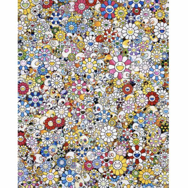 Takashi Murakami - Skulls & Flowers Multicolor